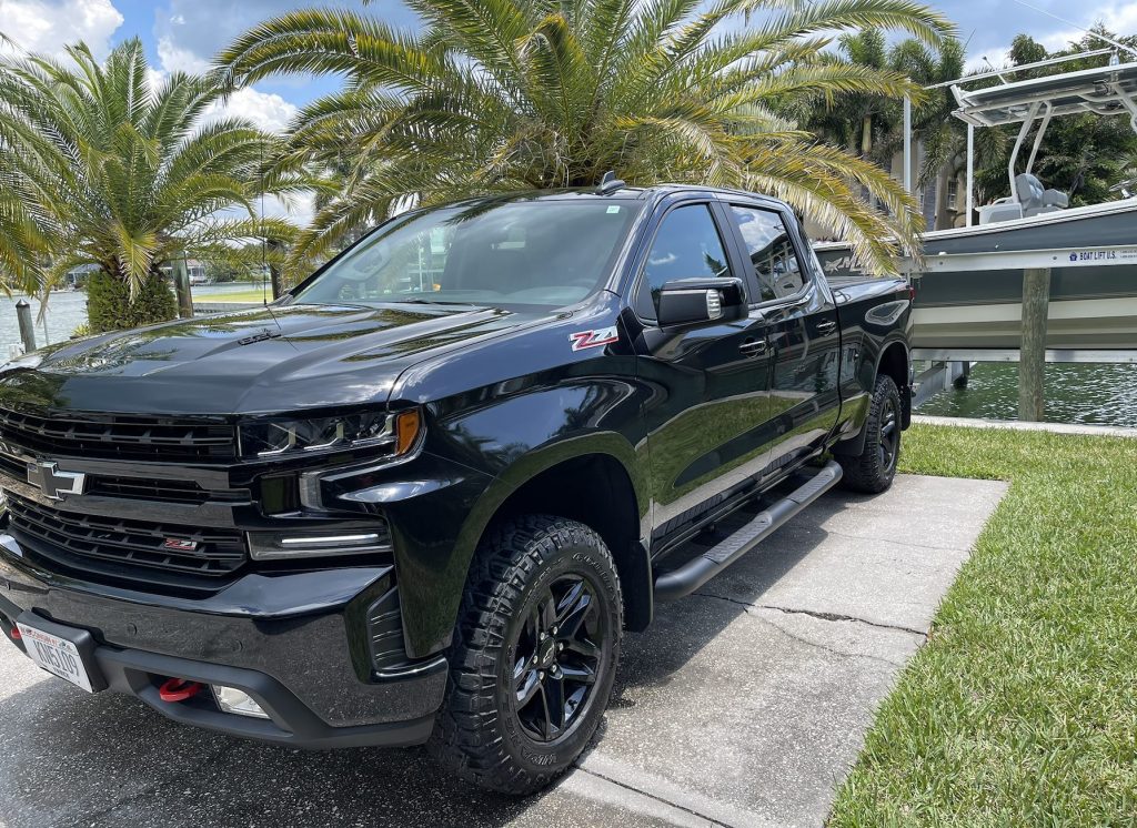 black truck that received mobile detailing in sarasota from nomad wash & detail